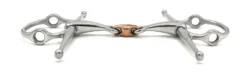 Jake Adams Small Copper Double Jointed Elliptical Nelson Gag Bit -Farm housse d05ef72905c39764e80cb834dd0db1b4