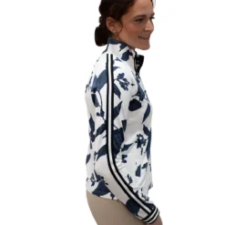 Kastel Long Sleeve Full Zip Lithograph Leaf Track Jacket With Trim -Farm housse e672730f 7b86 41d3 9331 470fc7cf7013