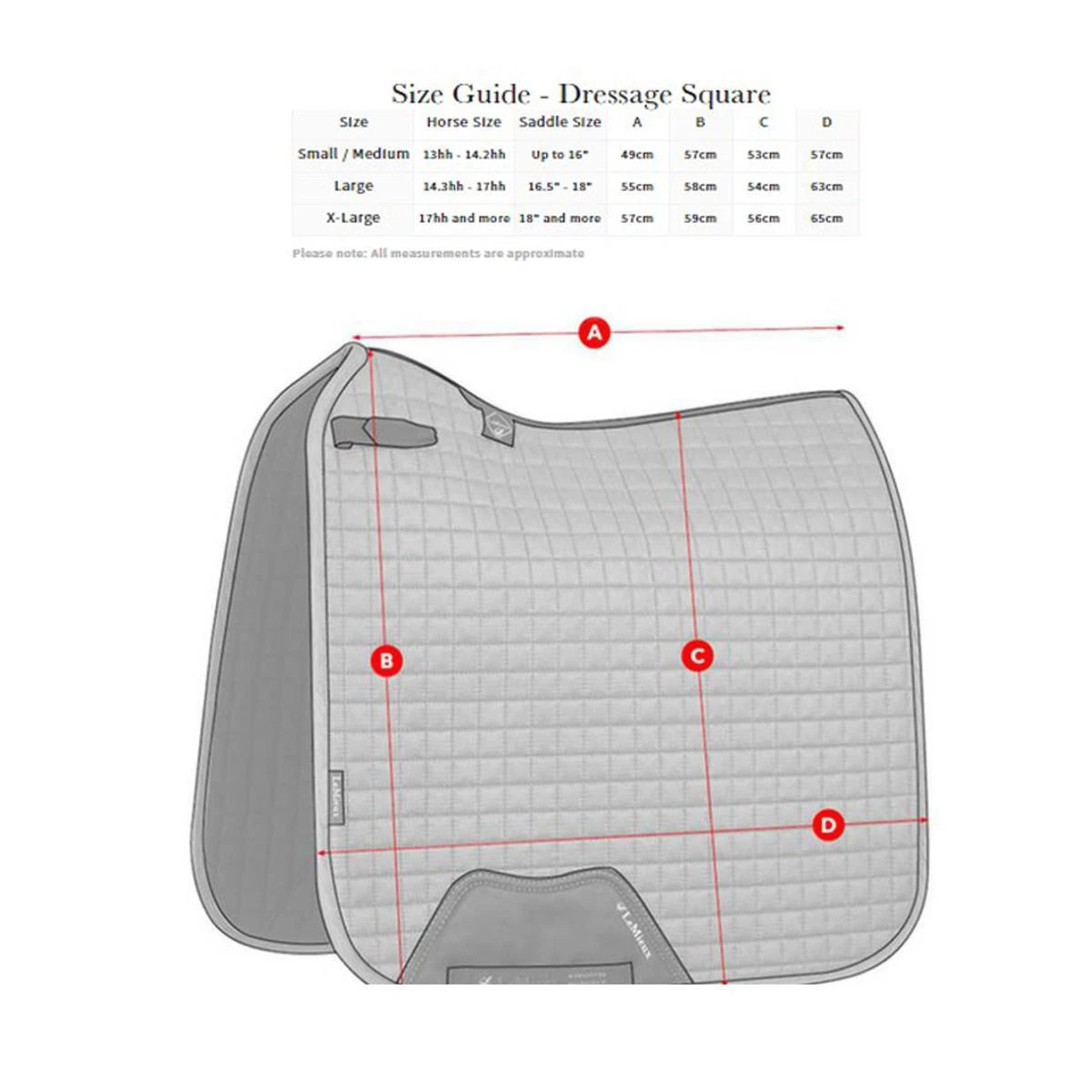 LeMieux Loire Classic Dressage Square 5 LeMieux Loire Classic Dressage Square - Image 3