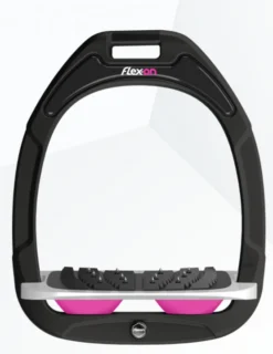 Flex-On Green Composite Stirrup Irons - Custom -Farm housse flexonblkpink