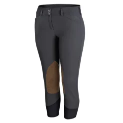 RJ Classics Women's Gracie Plus Mid Rise Knee Patch Breech -Farm housse gr7863w rjclassics wmns breech graphite jpeg