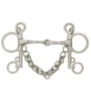 Centaur Stainless Steel Slow Twist Jointed Mouth Pelham Bit -Farm housse image url2 19840.1571951069.1280.1280