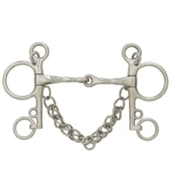 Centaur Stainless Steel Slow Twist Jointed Mouth Pelham Bit