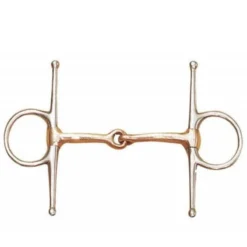Centaur Stainless Steel Medium Weight Copper Mouth Full Cheek Snaffle Bit