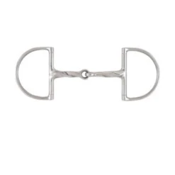 Weatherbeeta Korsteel Stainless Steel Slow Twist Hunter Dee Snaffle Bit