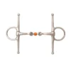 Weatherbeeta JP Korsteel Stainless Steel Copper Roller Link Full Cheek Snaffle Bit -Farm housse image url4 1 26131.1571909081.1280.1280