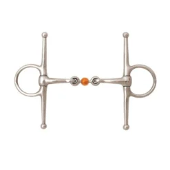 Weatherbeeta JP Korsteel Stainless Steel Copper Roller Link Full Cheek Snaffle Bit