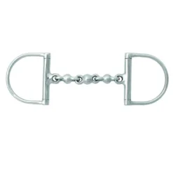 Weatherbeeta Korsteel Stainless Steel Waterford Hunter Dee Ring Snaffle Bit
