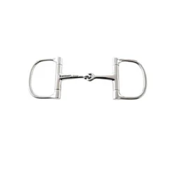 Weatherbeeta Korsteel Stainless Steel Barrel Dee Ring Snaffle Bit