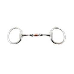 Weatherbeeta Korsteel Stainless Steel Copper Roller Mouth Eggbutt Snaffle Bit