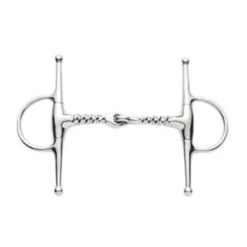 Weatherbeeta Korsteel Stainless Steel Corkscrew Mouth Full Cheek Snaffle Bit