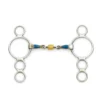 Centaur Blue Steel 3-Ring Gag Bit With Loose Brass Roller Disks 1 Centaur Blue Steel 3-Ring Gag Bit With Loose Brass Roller Disks -Farm housse image url 6 69767.1571772167.1280.1280