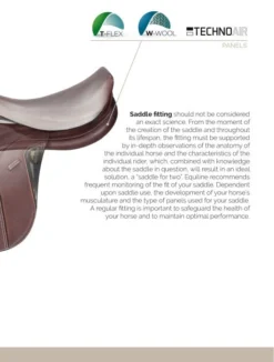 Equiline American Hunter Jumping Saddle -Farm housse inside saddle B 01