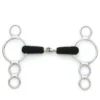Centaur Stainless Steel Jointed Rubber Mouth 3-Ring Gag Bit 1 Centaur Stainless Steel Jointed Rubber Mouth 3-Ring Gag Bit -Farm housse k 37545.1571774432.1280.1280
