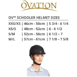 Ovation Deluxe Schooler Helmet 13 Ovation Deluxe Schooler Helmet -Farm housse ovationhelmetszing