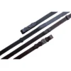 Black Oak By KL Select Pebble Grip Reins With Stops