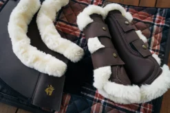 Sixteen Cypress Leatherette Brushing Boots, Hickory -Farm housse sixteen cypress hickory brushing boots2