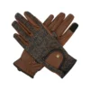 Sixteen Cypress Riding Gloves, Herringbone & Cognac -Farm housse sixteen cypress rivet riding gloves herringbone cognac 1