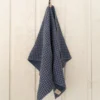 Sixteen Cypress Cotton Waffle Stable Towel, Indigo -Farm housse sixteen cypress waffle towels equestrian7