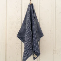 Sixteen Cypress Cotton Waffle Stable Towel, Indigo