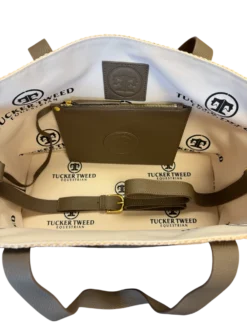 Tucker Tweed Barn To Beach Tote -Farm housse tucker tweed equestrian barn to beach tote leather handbags 1166611839