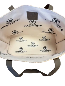 Tucker Tweed Barn To Beach Tote -Farm housse tucker tweed equestrian barn to beach tote leather handbags 1166611842