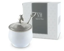 Vagabond House Equestrian Sugar Bowl And Spoon -Farm housse vagabond house equestrian equestrian sugar bowl and spoon h125eq 31279022669872