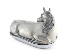 Vagabond House Horse Butter Dish -Farm housse vagabond house equestrian horse butter dish h108hs 31279085420592