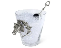 Vagabond House Horse Head Glass Ice Bucket -Farm housse vagabond house equestrian horse head glass ice bucket h126hl 31279087288368