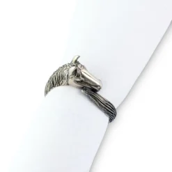 Vagabond House Horse Head Napkin Ring -Farm housse vagabond house equestrian horse head napkin ring h115c 1 31279156592688