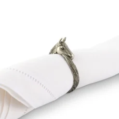 Vagabond House Horse Head Napkin Ring -Farm housse vagabond house equestrian horse head napkin ring h115c 1 31279156625456