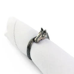 Vagabond House Horse Head Napkin Ring -Farm housse vagabond house equestrian horse head napkin ring h115c 1 31279156658224