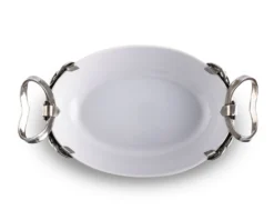 Vagabond House Horseshoe & Bit Stoneware Dish 10 Vagabond House Horseshoe & Bit Stoneware Dish -Farm housse vagabond house equestrian horseshoe bit stoneware dish h305e 31279090892848