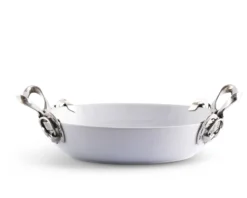 Vagabond House Horseshoe & Bit Stoneware Dish 11 Vagabond House Horseshoe & Bit Stoneware Dish -Farm housse vagabond house equestrian horseshoe bit stoneware dish h305e 31279090925616