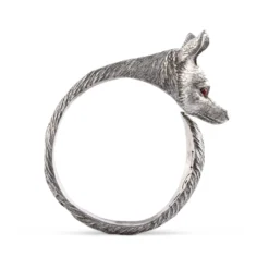 Pewter Fox Napkin Ring -Farm housse vagabond house morning hunt pewter fox napkin ring b115o 1 31279274393648