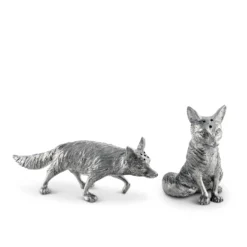 Pewter Foxes Salt & Pepper Set
