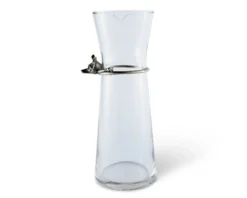 Vagabond House Wine Carafe With Pewter Hunt Equestrian Horn -Farm housse vagabond house morning hunt wine carafe with pewter hunt equestrian horn g400gh 31279504064560