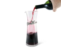 Vagabond House Wine Carafe With Pewter Hunt Equestrian Horn -Farm housse vagabond house morning hunt wine carafe with pewter hunt equestrian horn g400gh 31279504162864