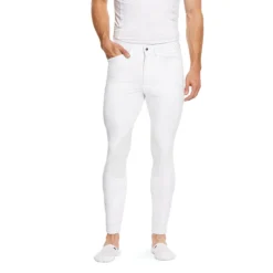 Ariat Men's Tri Factor Grip Knee Patch Breech -Farm housse white bc5df708 f160 40d9 8e35 3246ac00fe72